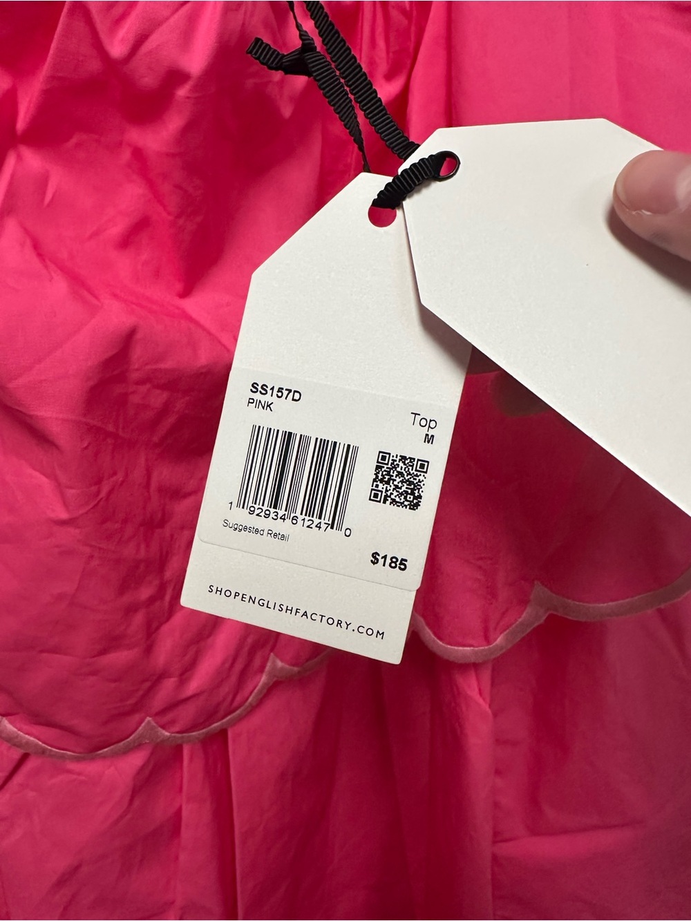 English Factory Hot Pink Off-Shoulder Dress - NWT - Picture 3 of 4